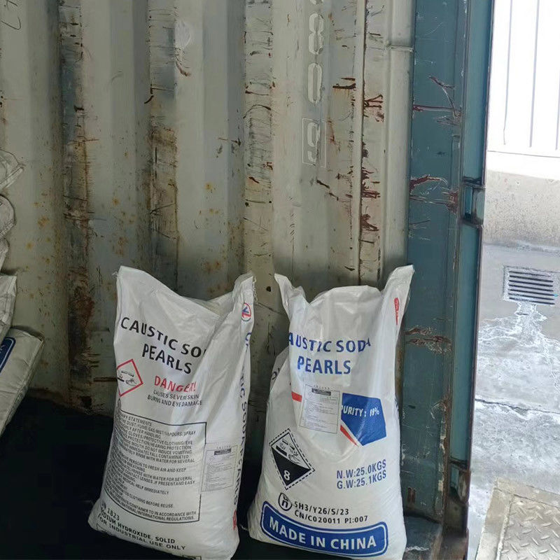 Caustic Soda Pearls Cas Nomor 1310 73 2 25kg/Bag Untuk Pengolahan Air Limbah